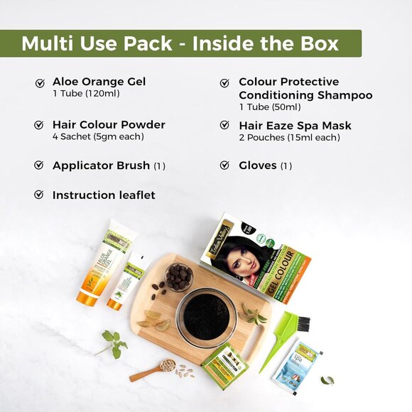 Indus Valley Natural Organic Damage Free Permanent Gel Hair Color, Ammonia Free, - Picture 3 of 7